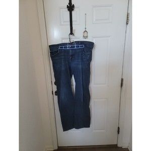 7 For All Mankind Men's Austyn Straight Leg Dark Wash Blue Jeans 40x32